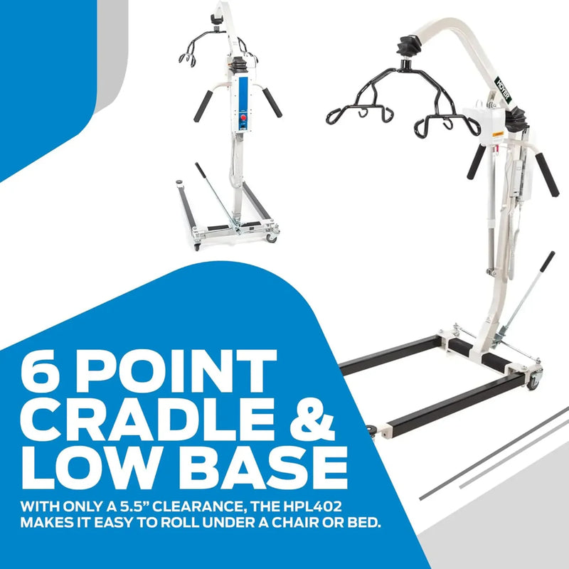 Joerns Healthcare Hoyer HPL402 Powered/Manual Patient Lift - 400lbs Capacity