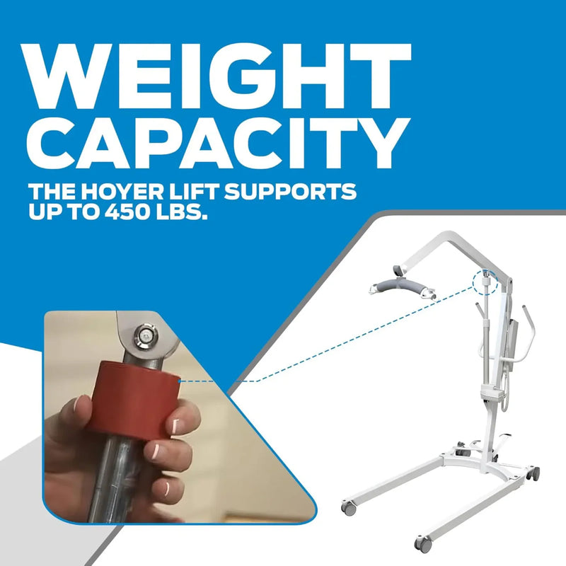 Joerns Healthcare Hoyer HPL450 Battery-Powered Patient Lift with Manual Base