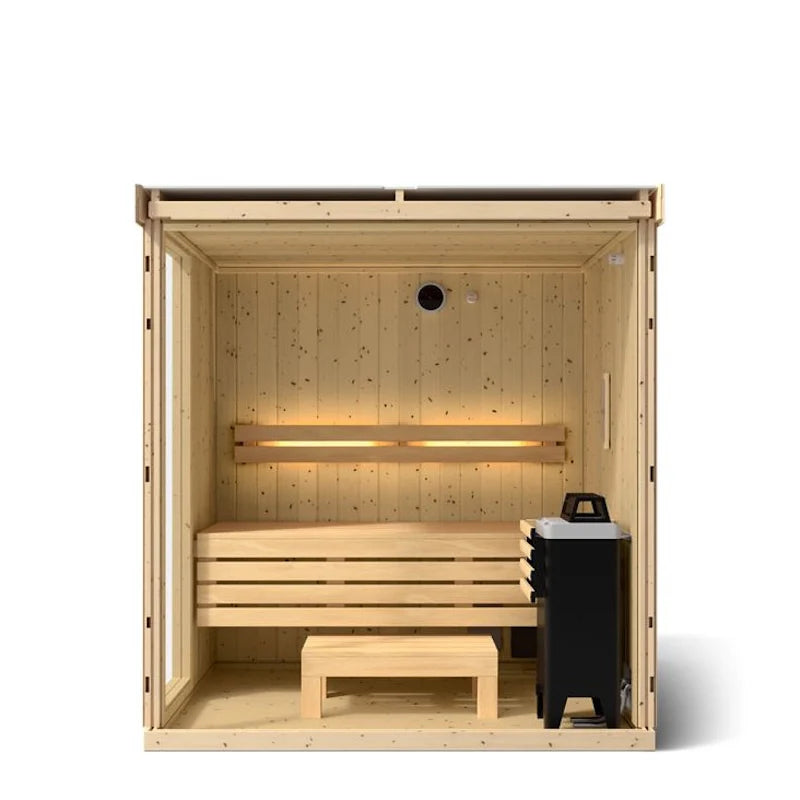 Kohler C1 Indoor Scandinavian Spruce Sauna Kit