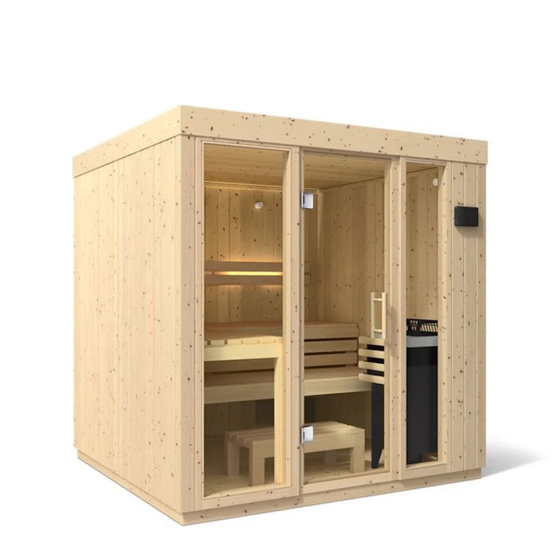 Kohler C1 Indoor Scandinavian Spruce Sauna Kit