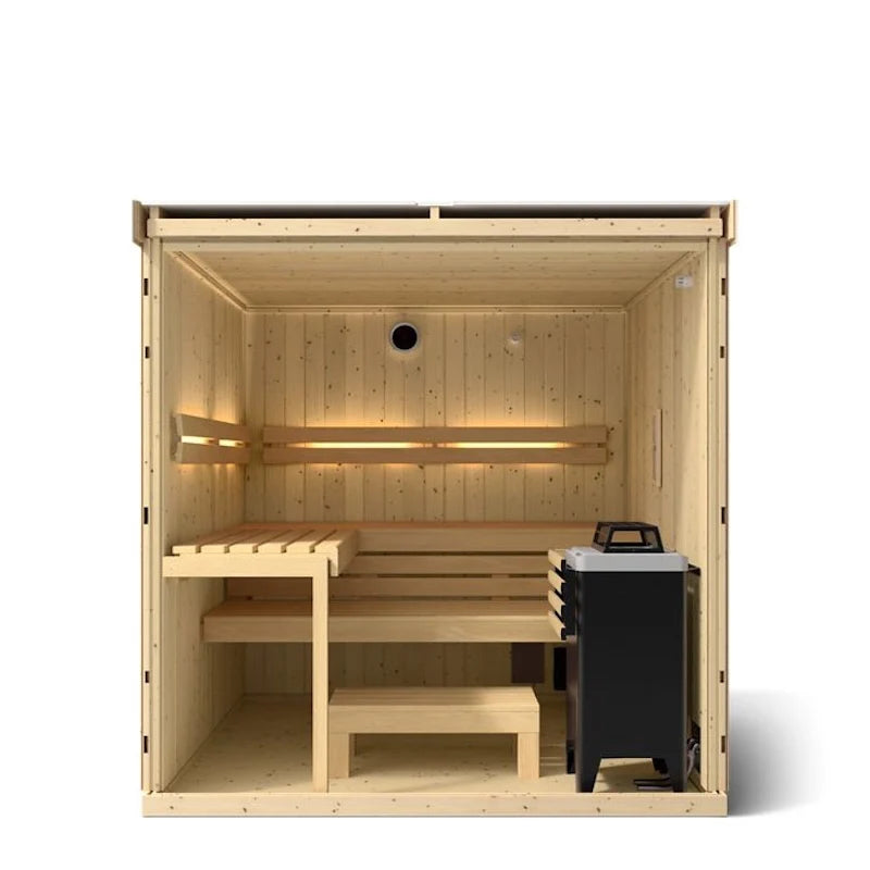 Kohler C1 Indoor Scandinavian Spruce Sauna Kit