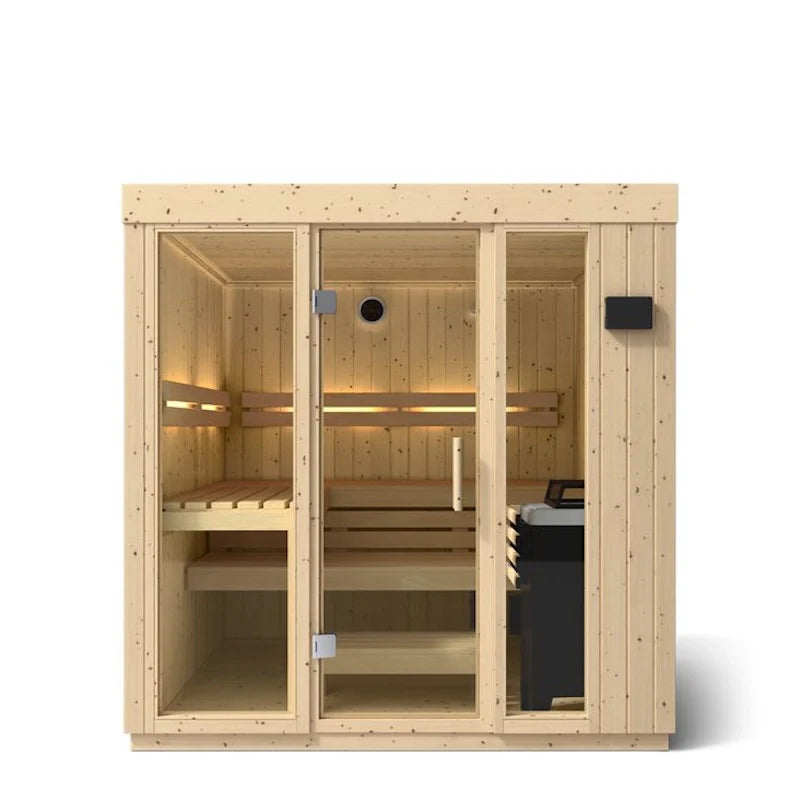 Kohler C1 Indoor Scandinavian Spruce Sauna Kit
