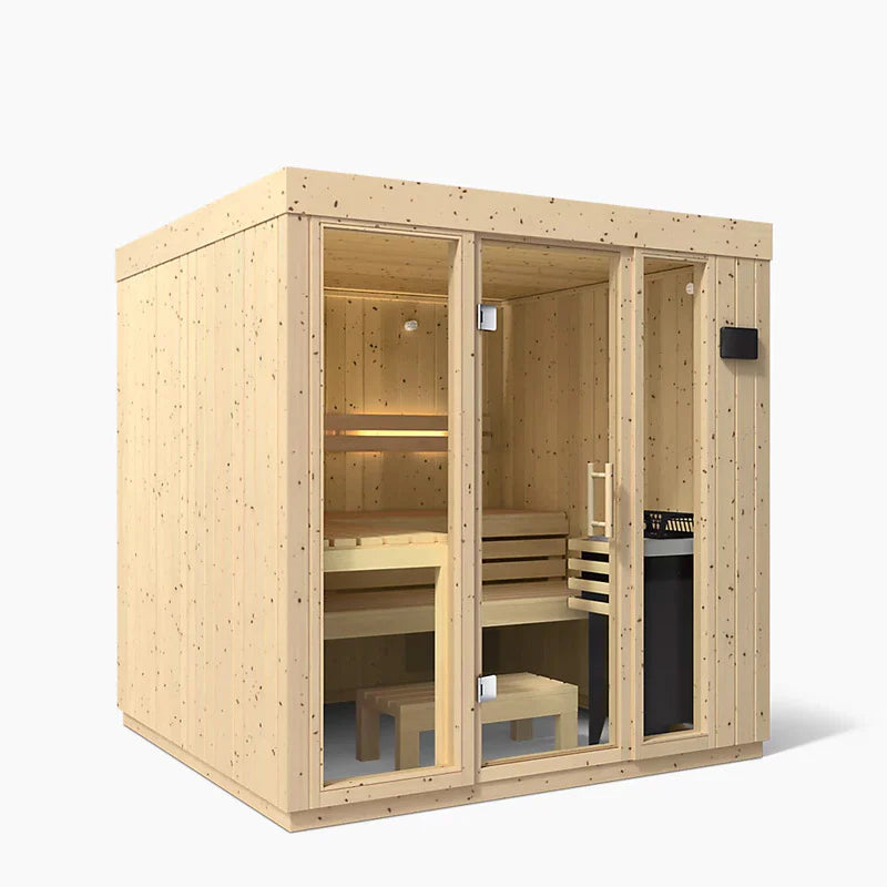 Kohler C1 Indoor Scandinavian Spruce Sauna Kit