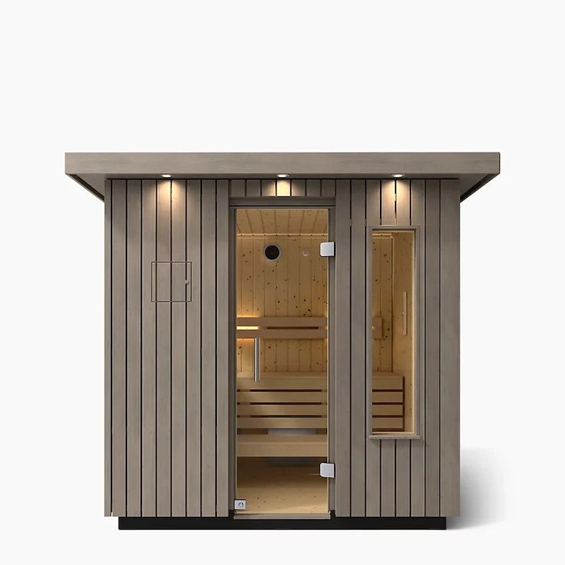 Kohler C2 Outdoor Weathered Grey Spruce Sauna Kit