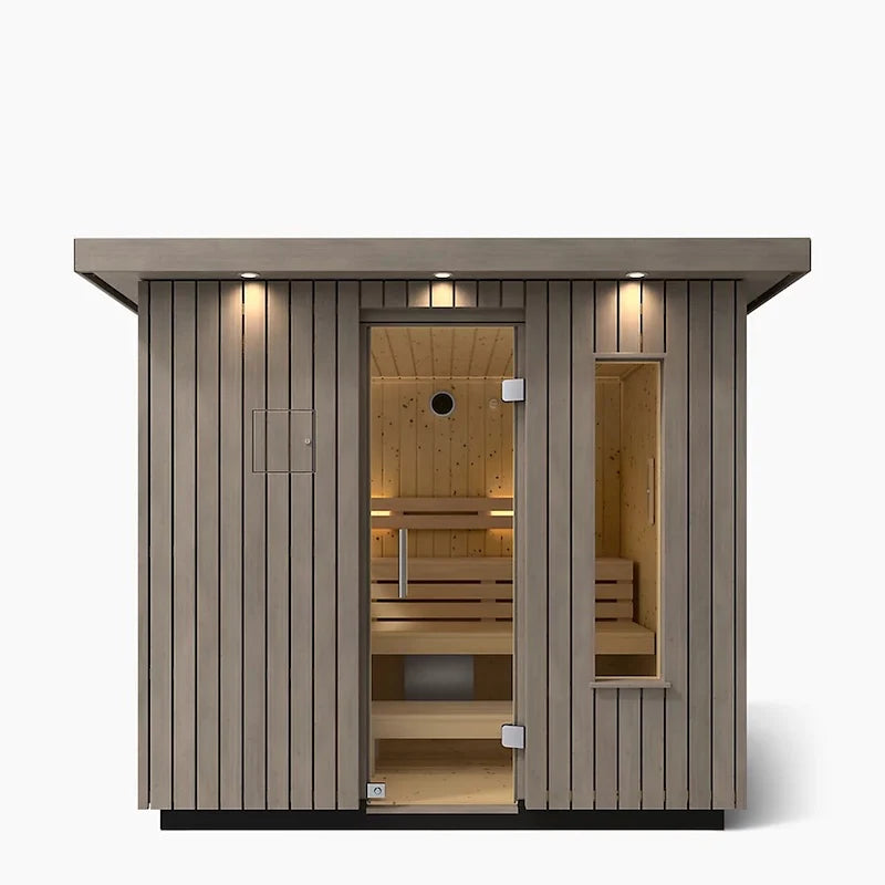 Kohler C2 Outdoor Weathered Grey Spruce Sauna Kit