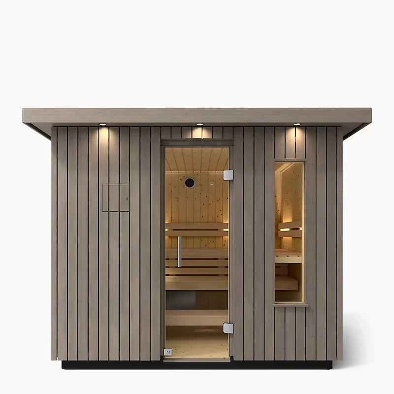 Kohler C2 Outdoor Weathered Grey Spruce Sauna Kit