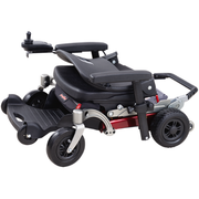 Folded FreeriderUSA Luggie Chair for easy transport
