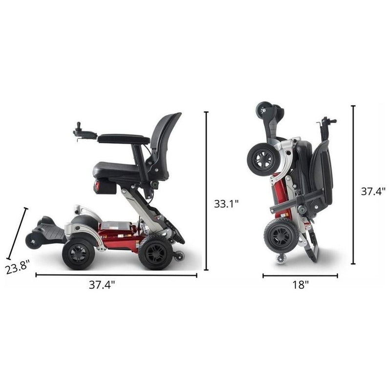 Adjustable features on FreeriderUSA Luggie Chair.