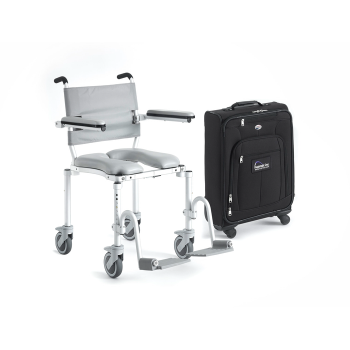 Nuprodx Portable Roll-In Shower Chair With Case MC4000TX