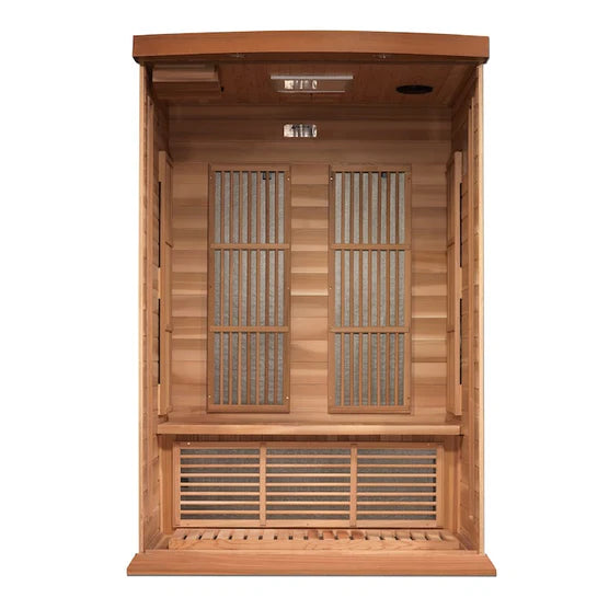 Maxxus 2-Person Near Zero EMF FAR Infrared Sauna (Canadian Red Cedar)