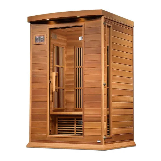 Maxxus 2-Person Near Zero EMF FAR Infrared Sauna (Canadian Red Cedar)