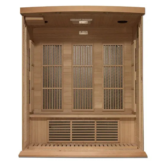 Maxxus 3-Person Near Zero EMF FAR Infrared Sauna (Canadian Hemlock)