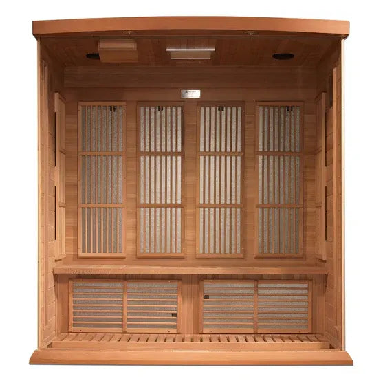 Maxxus 4 Person Near Zero EMF FAR Infrared Sauna (Canadian Red Cedar)