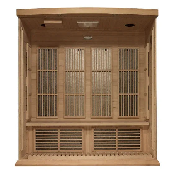 Maxxus 4-Person Near Zero EMF FAR Infrared Sauna (Canadian Hemlock)