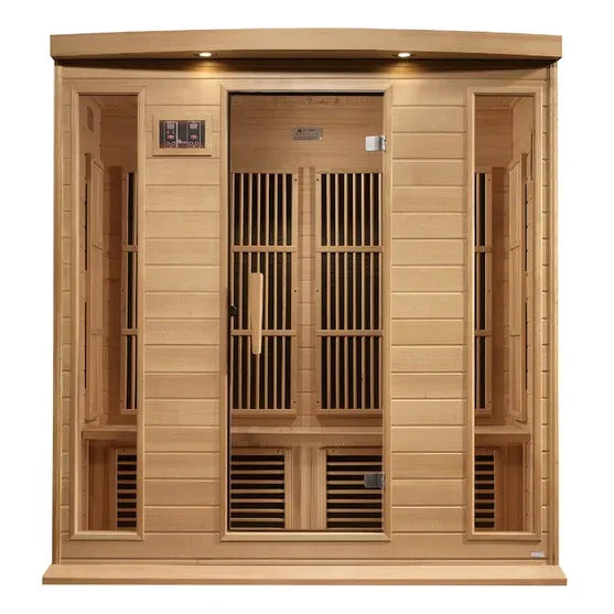 Maxxus 4-Person Near Zero EMF FAR Infrared Sauna (Canadian Hemlock)