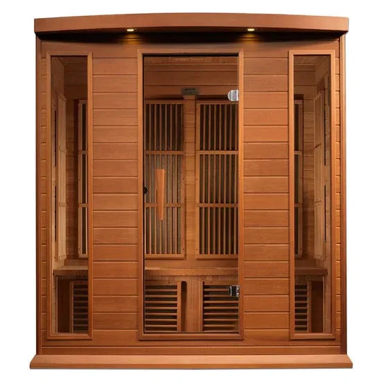 Maxxus 4 Person Near Zero EMF FAR Infrared Sauna (Canadian Red Cedar)