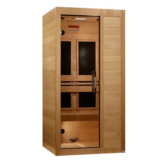 Maxxus S-Line 1 Person Ultra Low EMF FAR IR Sauna (MX-S106-01 ELITE)