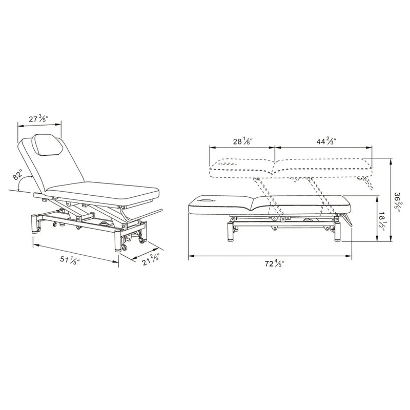 DIR Mar Egeo Electric Medical Spa Treatment Bed 2 Motors