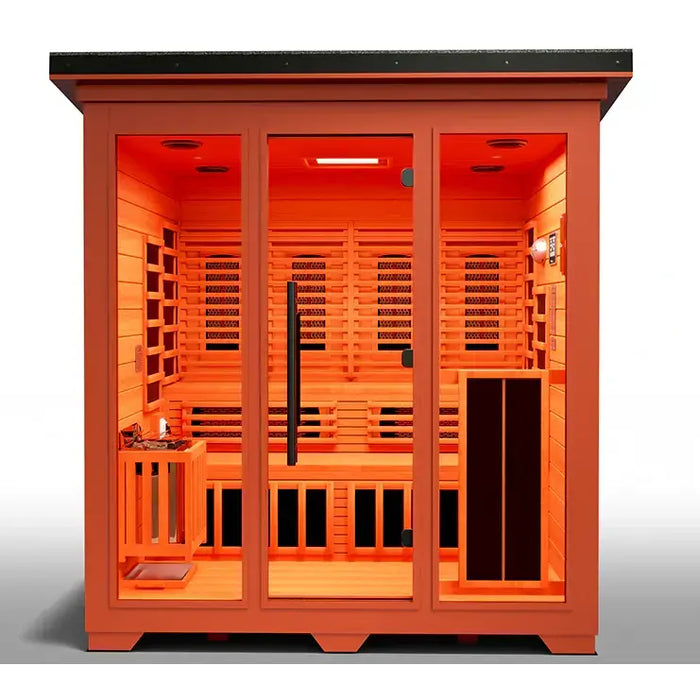 Medical Saunas Nature 8 plus Outdoor Hybrid Sauna 4-6 Person