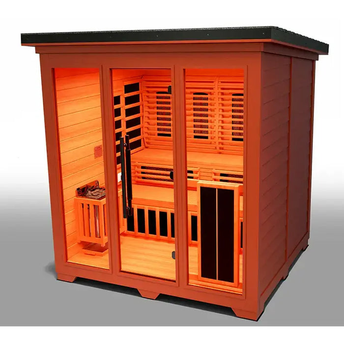 Medical Saunas Nature 8 plus Outdoor Hybrid Sauna 4-6 Person