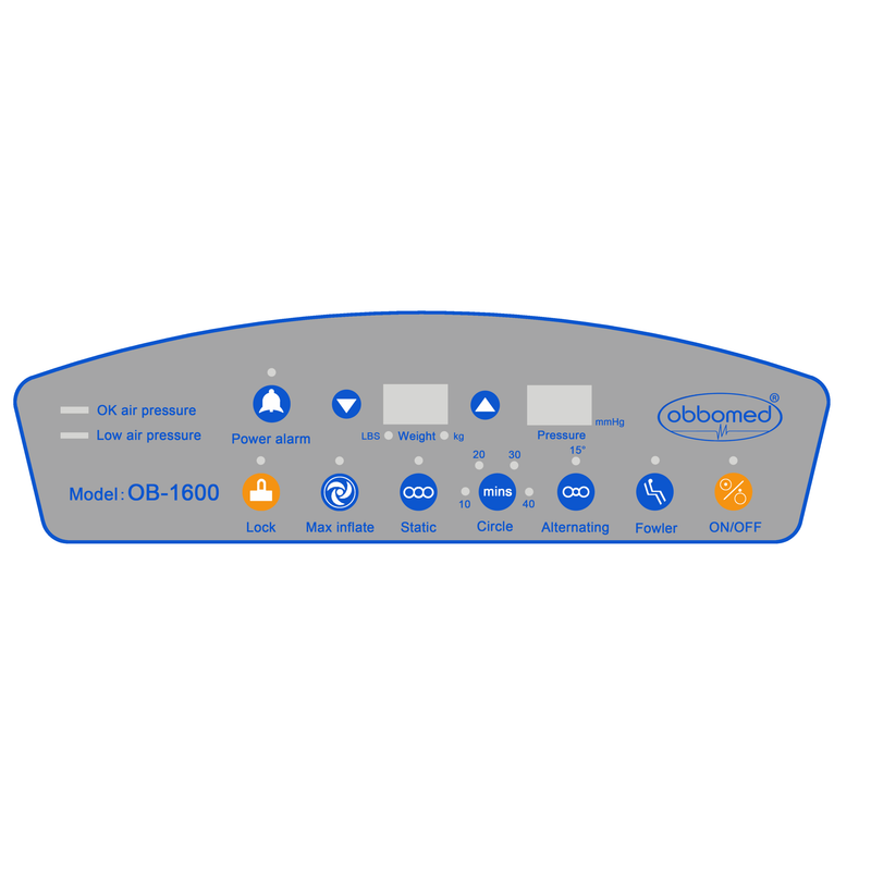 ObboMed OB-1600 UtilityAir Mattress Alternating Pressure Ulcer Prevention Mattress with Low Air Loss Air