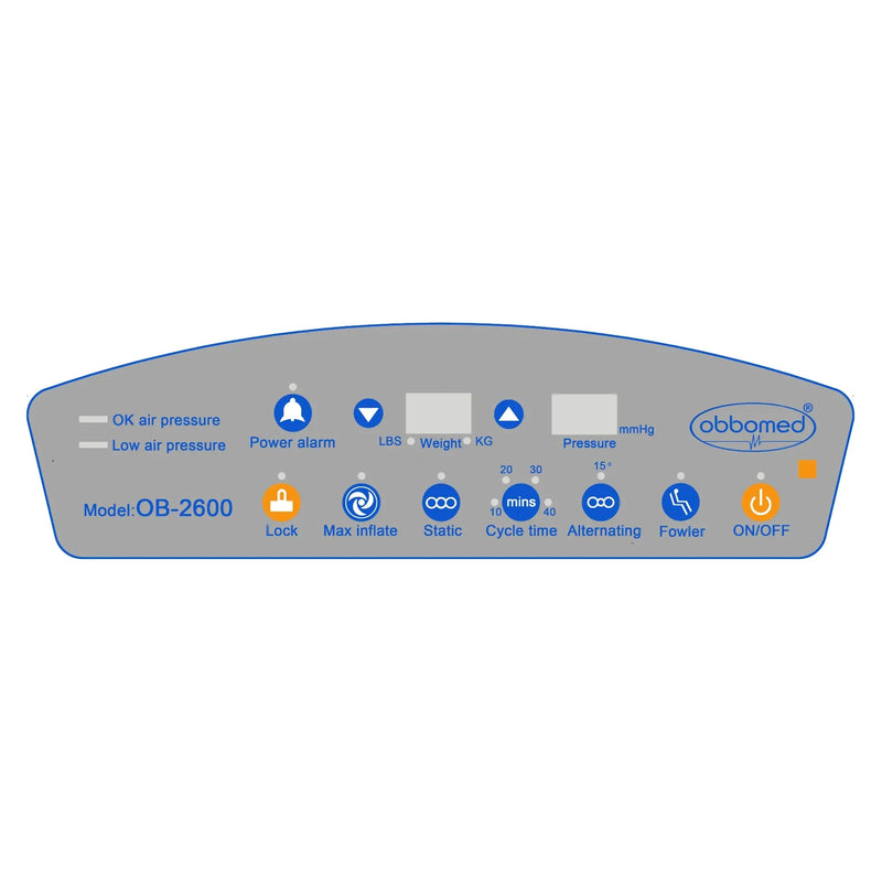 ObboMed OB-2600 Standard Air Mattress – 10” Alternating Self-Rotation