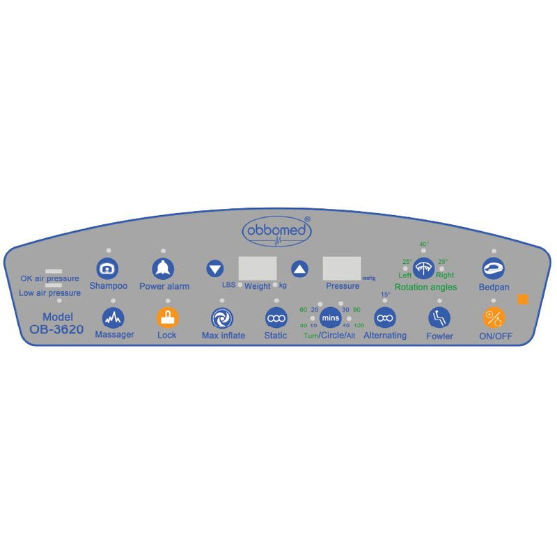 ObboMed OB-3620 UltraAir Mattress Alternating Pressure Ulcer Prevention Mattress with Low Air Loss Air