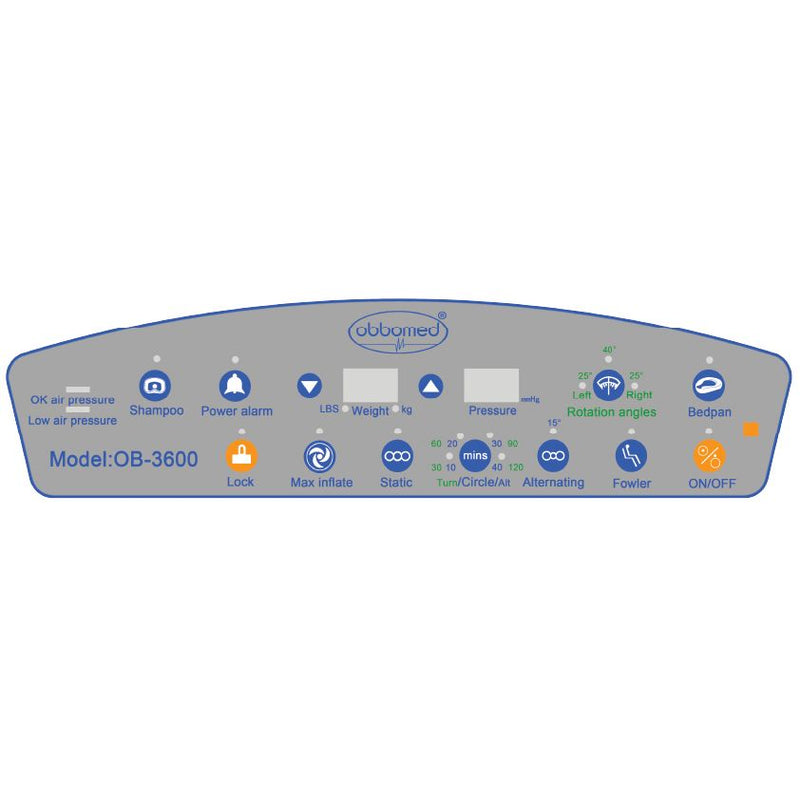 ObboMed OB-3600 UltraAir Mattress Alternating Pressure Ulcer Prevention Mattress with Low Air Loss Air