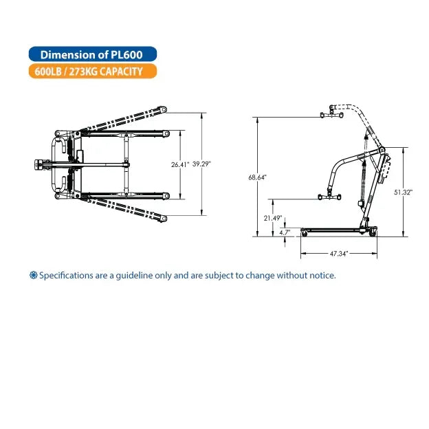 BestCare BESTLIFT ELECTRIC LIFT PL400 PL500 PL600