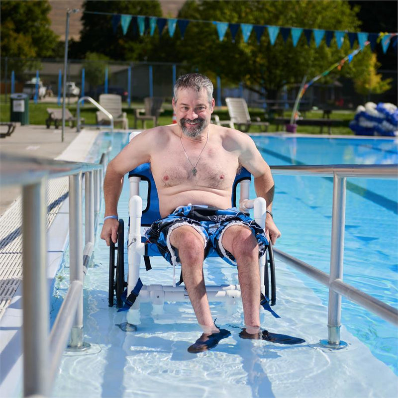 Aqua Creek Pool Access Chair with Mesh Seat