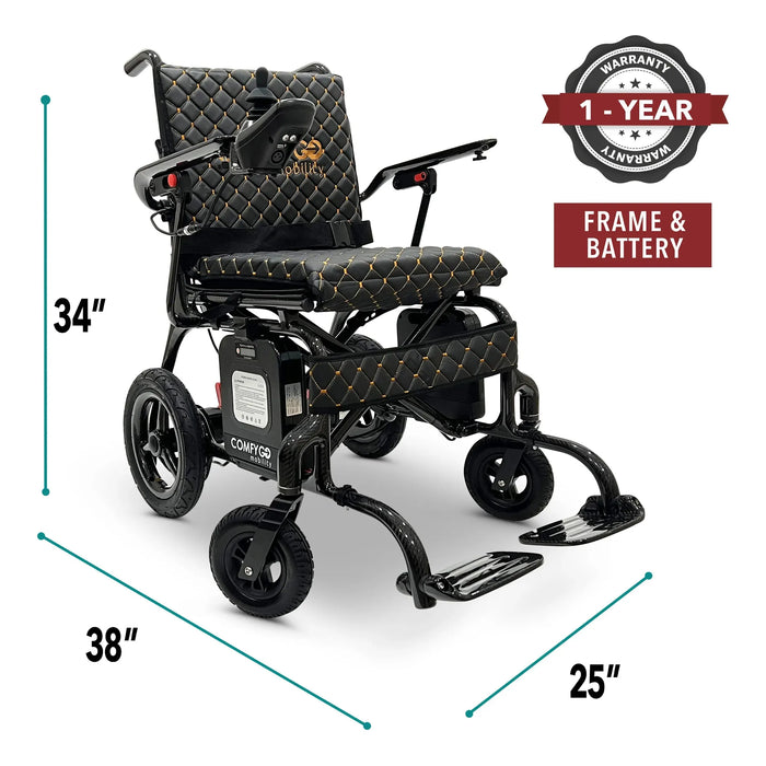 ComfyGo Phoenix Lightweight Carbon Fiber Folding Electric Wheelchair