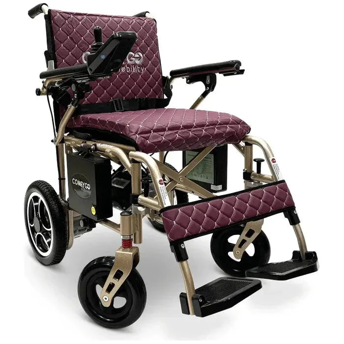 ComfyGO X-7 Lightweight Foldable Electric Wheelchair For Travel