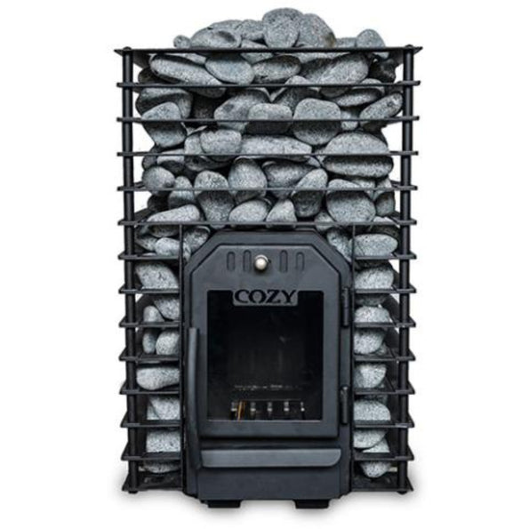 Cozy Heat Quattro Through-Wall Pkg Wood-Burning Sauna Stove Package
