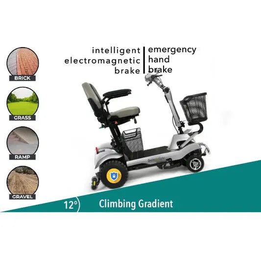 Quingo Flyte Mobility Scooter With MK2 Docking Station