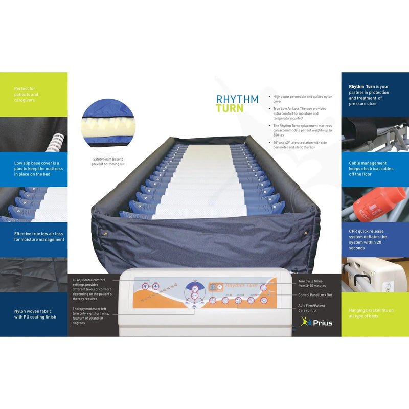 Prius Healthcare Rhythm Turn Lateral Rotation Mattress