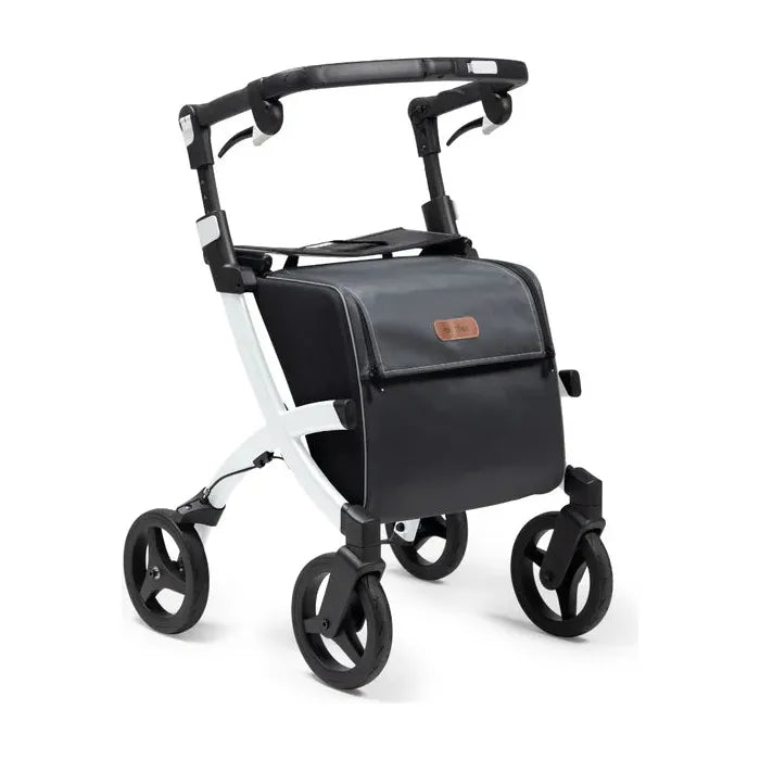 Rollz FLEX 2 Lightweight Rollator Walker with XL Storage Bag & Seat