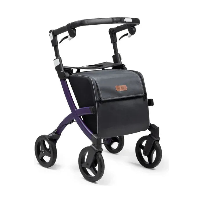 Rollz FLEX 2 Lightweight Rollator Walker with XL Storage Bag & Seat