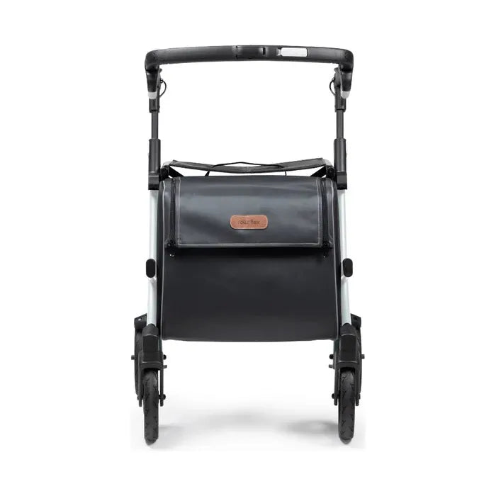 Rollz FLEX 2 Lightweight Rollator Walker with XL Storage Bag & Seat