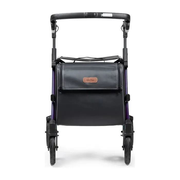 Rollz FLEX 2 Lightweight Rollator Walker with XL Storage Bag & Seat