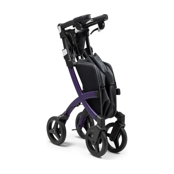 Rollz FLEX 2 Lightweight Rollator Walker with XL Storage Bag & Seat