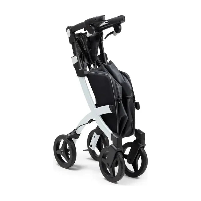 Rollz FLEX 2 Lightweight Rollator Walker with XL Storage Bag & Seat