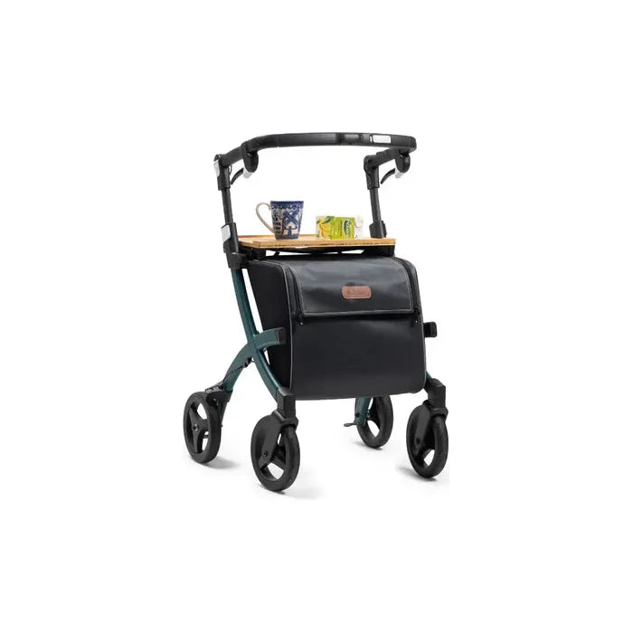 Rollz FLEX 2 Lightweight Rollator Walker with XL Storage Bag & Seat