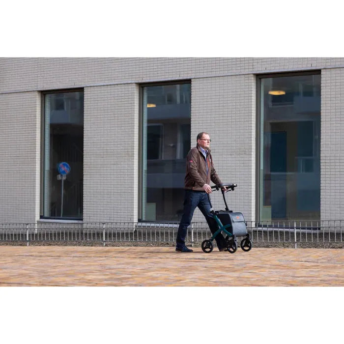 Rollz FLEX 2 Lightweight Rollator Walker with XL Storage Bag & Seat