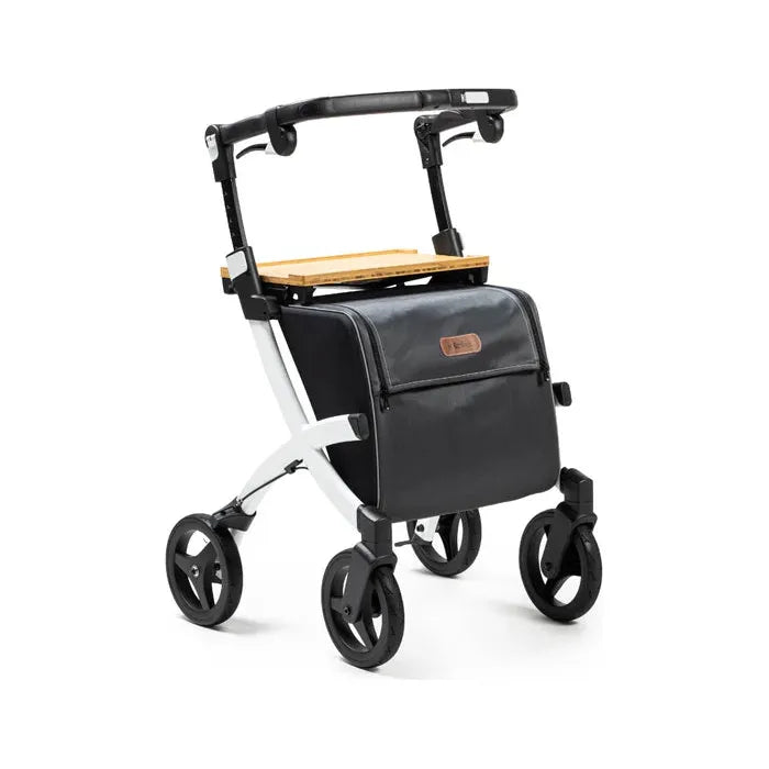 Rollz FLEX 2 Lightweight Rollator Walker with XL Storage Bag & Seat