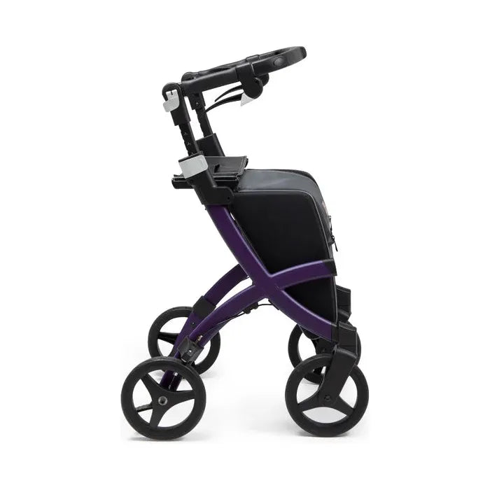 Rollz FLEX 2 Lightweight Rollator Walker with XL Storage Bag & Seat
