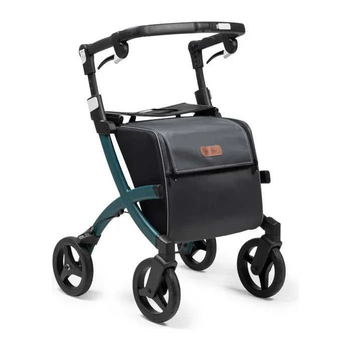 Rollz FLEX 2 Lightweight Rollator Walker with XL Storage Bag & Seat