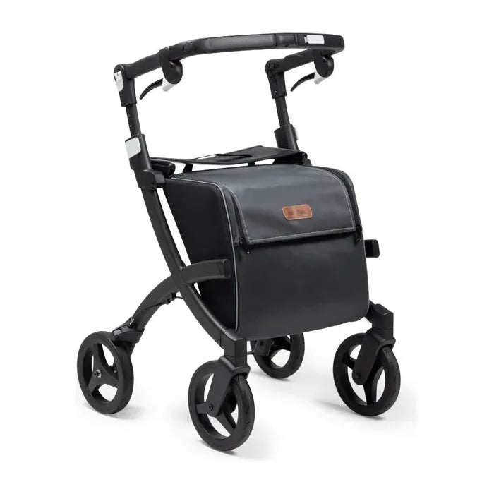Rollz FLEX 2 Lightweight Rollator Walker with XL Storage Bag & Seat