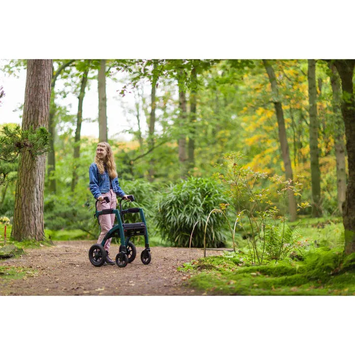 Rollz Motion Performance All-Terrain 2-In-1 Rollator Transport Chair