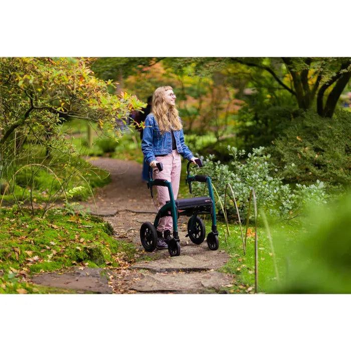 Rollz Motion Performance All-Terrain 2-In-1 Rollator Transport Chair