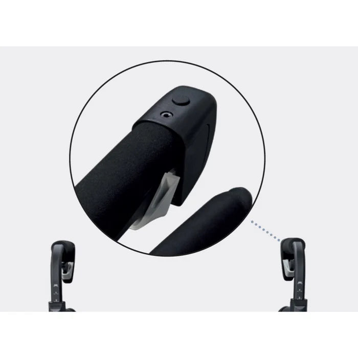 Rollz Motion Rhythm 2-in-1 Parkinson Rollator Transport Chair with 1 Laser Cue